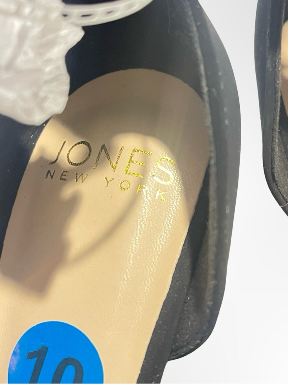 Jones New York Black Pointed Toe Ankle Strap NWT size 10 - Picture 4 of 7